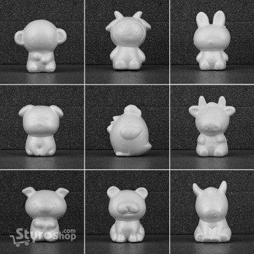 Styro Animals Pack of 9