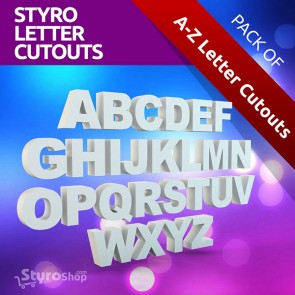 Styro Letter Cutouts