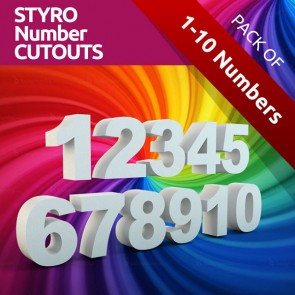 Styro Number Cutouts