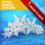 5x Snowflakes Pack (Dia 10, 15, 20, 25 30) CM